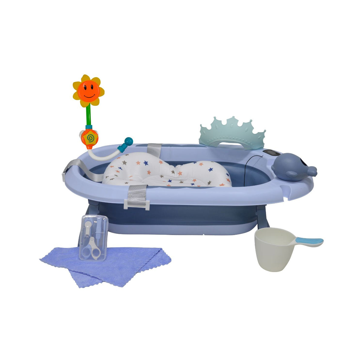 Tina Bañera plegable Jelly Spa color azul - Baby Kit´s