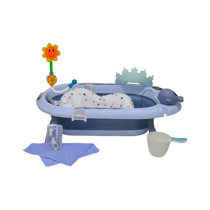 Tina Bañera plegable Jelly Spa color azul - Baby Kit´s