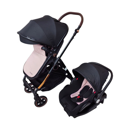 Coche Cuna Vox TS Gold color rosado - Baby Kit´s