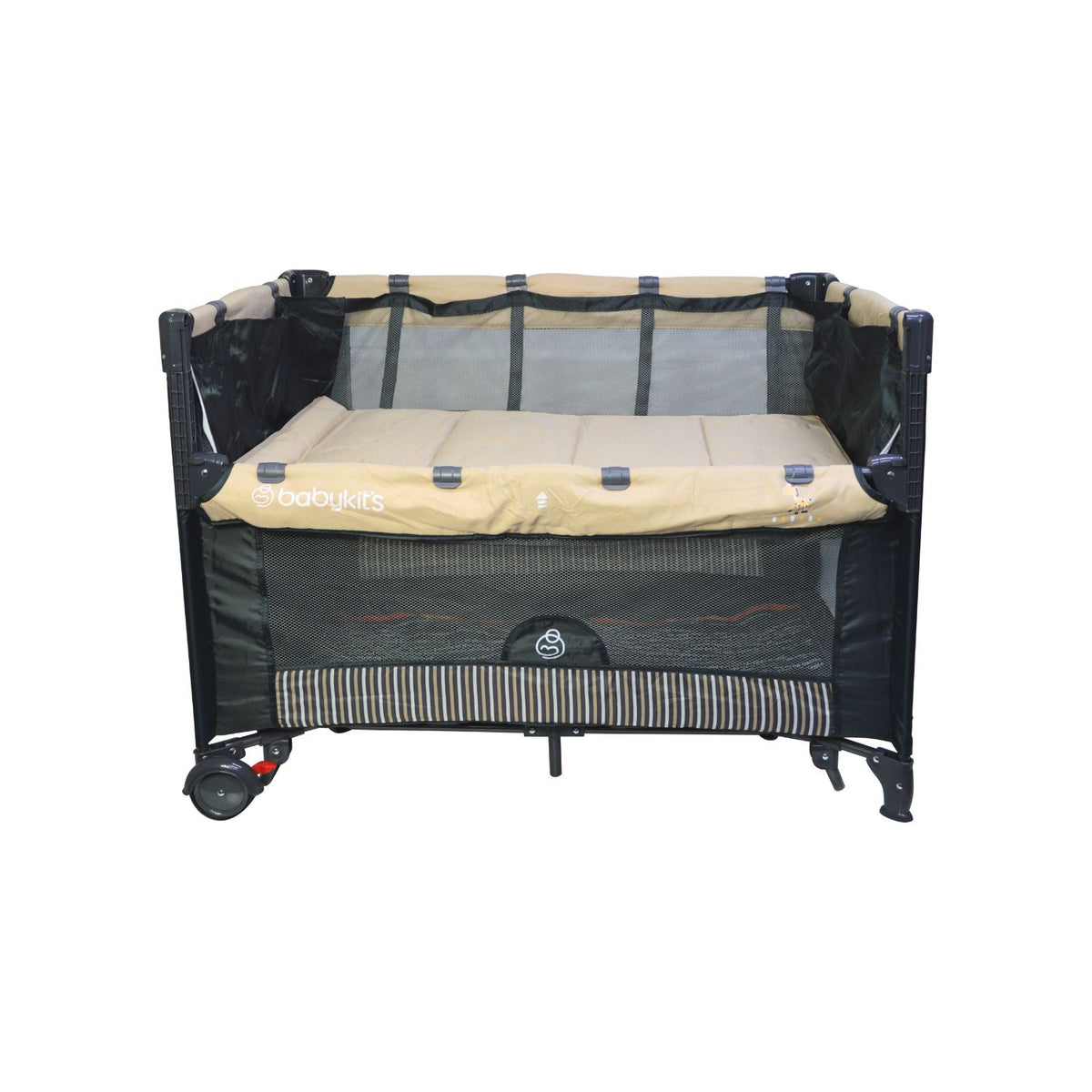 Cuna Corral Mecedora Summer color beige - Baby Kit´s
