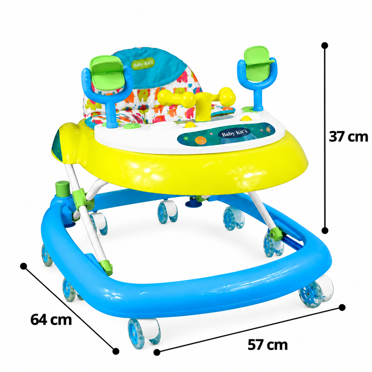 Andador Nave con medidas - Baby Kit´s