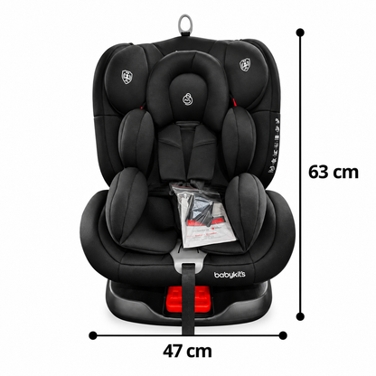 Butaca Crusier negro con medidas - Baby Kit´s