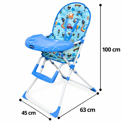 Silla de Comer Vectra azul con medidas - Baby Kit´s