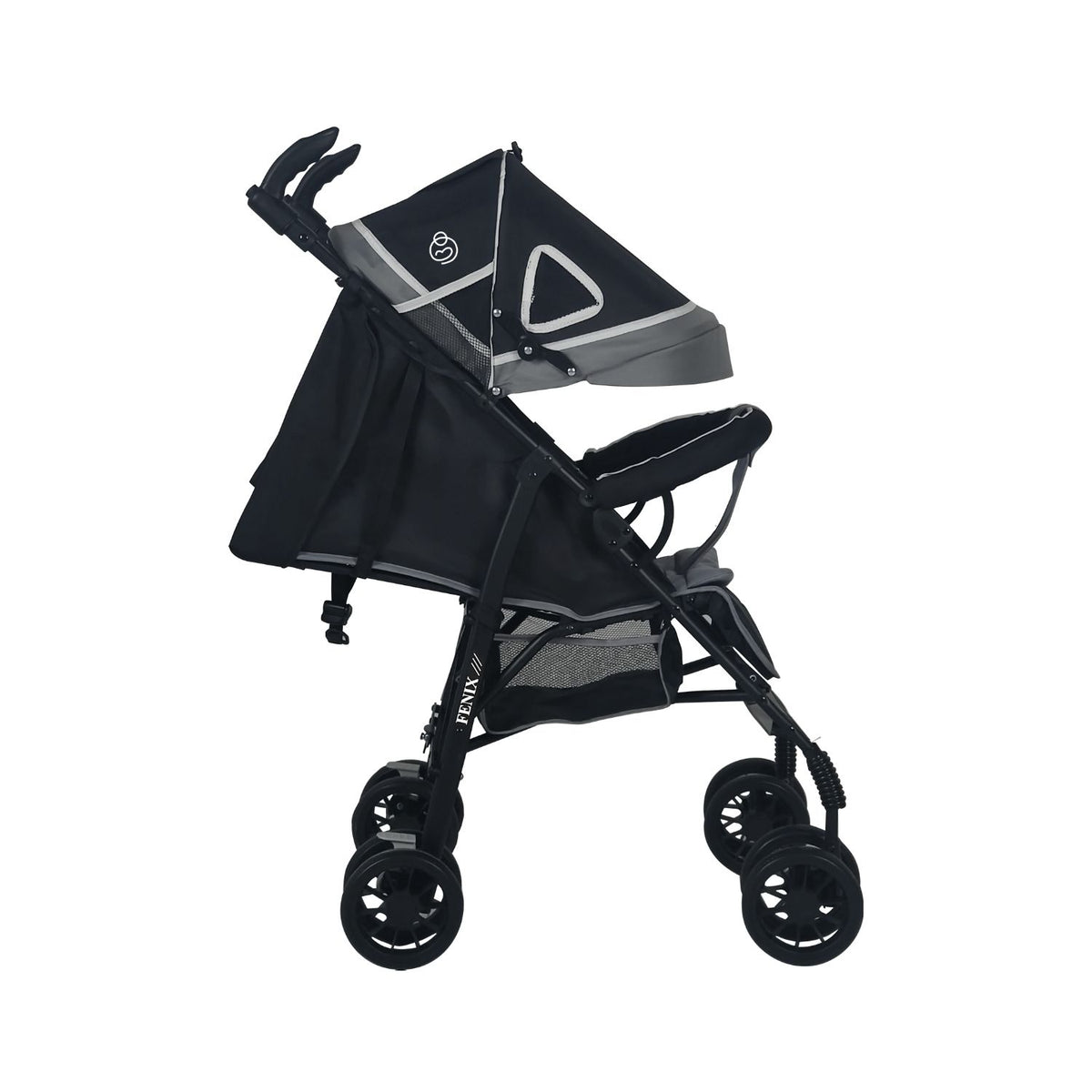Coche Bastón Fenix, Negro vista 5 - Baby Kit´s