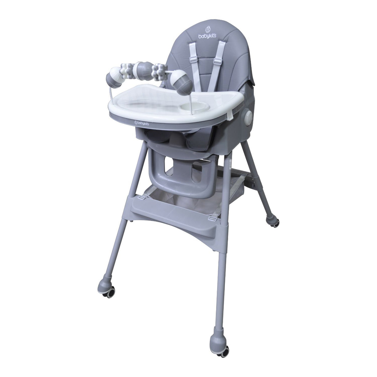 Silla de Comer Steps Plus, Gris vista 1 - Baby Kit´s