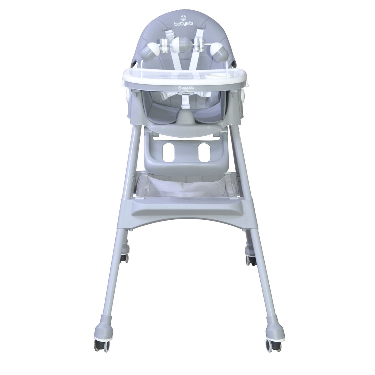Silla de Comer Steps Plus, Gris vista 4 - Baby Kit´s