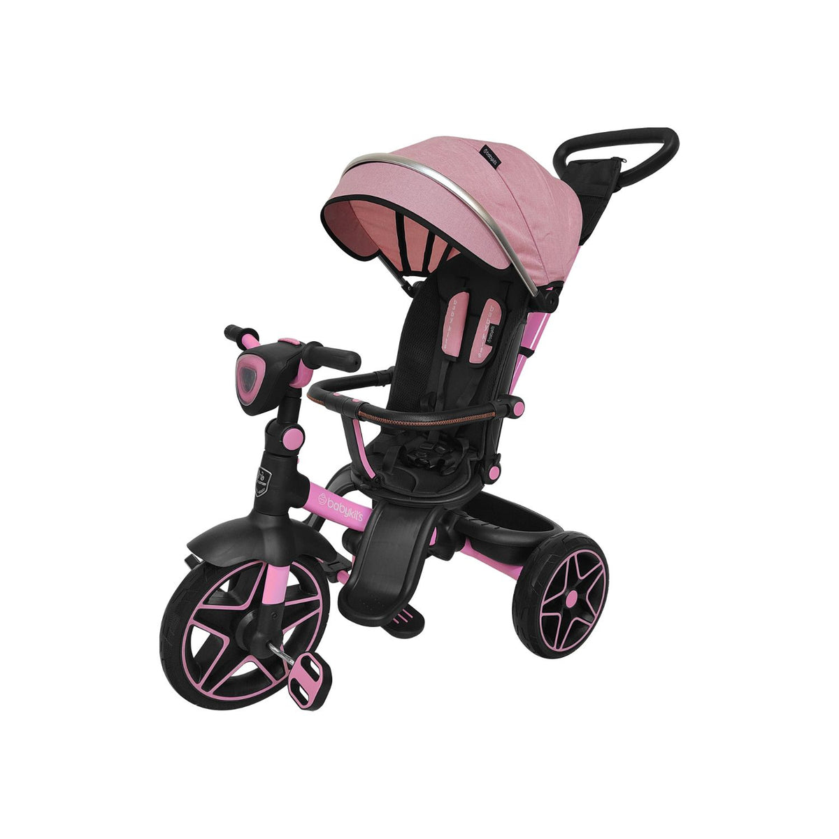 Triciclo Explorer Giro 360 LX 5 en 1, Rosado vista 1 - Baby Kit´s