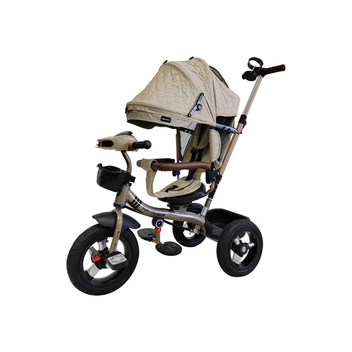 Triciclo Fort Premium Gold 5 en 1, Beige vista 1 - Baby Kit´s