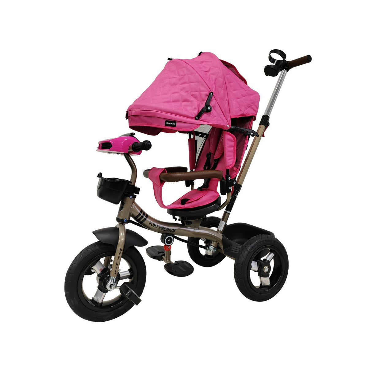 Triciclo Fort Premium Gold 5 en 1, Fucsia vista 1 - Baby Kit´s