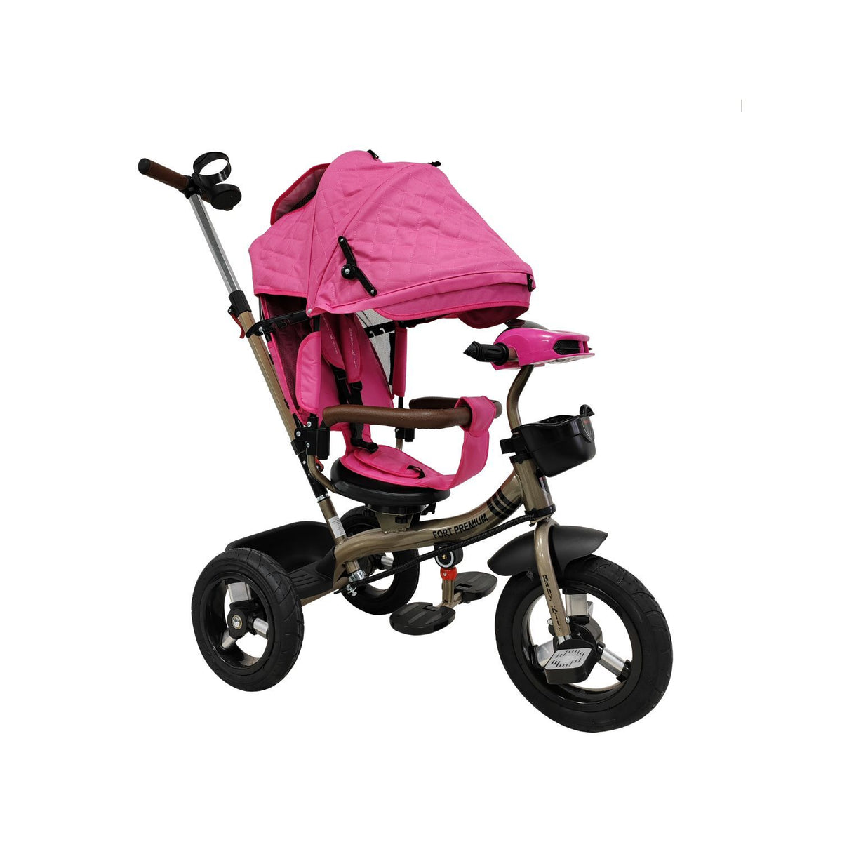 Triciclo Fort Premium Gold 5 en 1, Fucsia vista 2 - Baby Kit´s