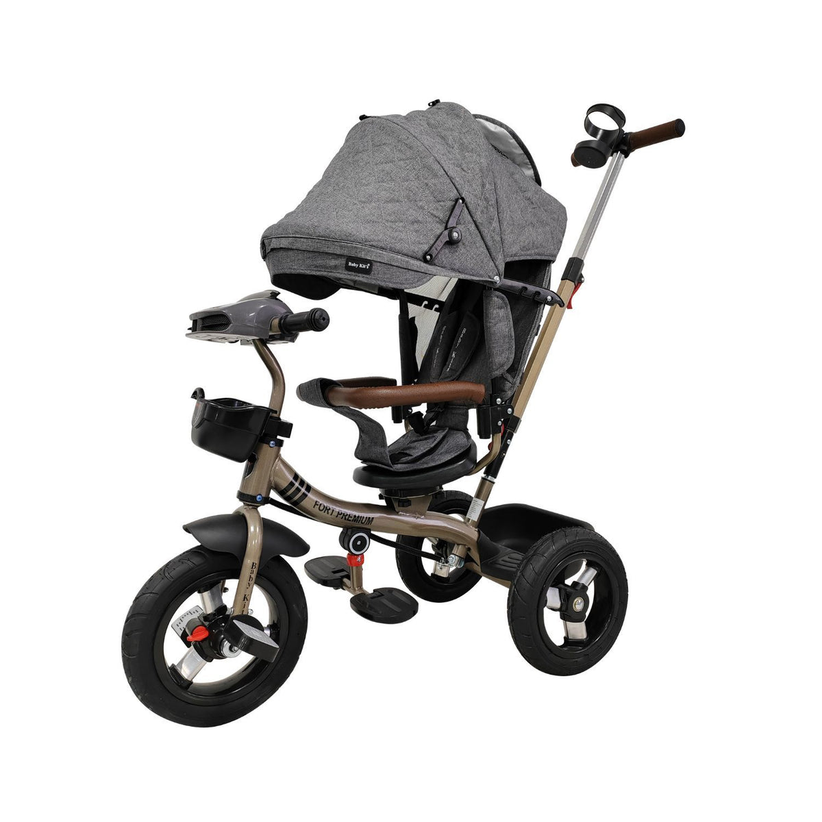 Triciclo Fort Premium Gold 5 en 1, Gris vista 1 - Baby Kit´s