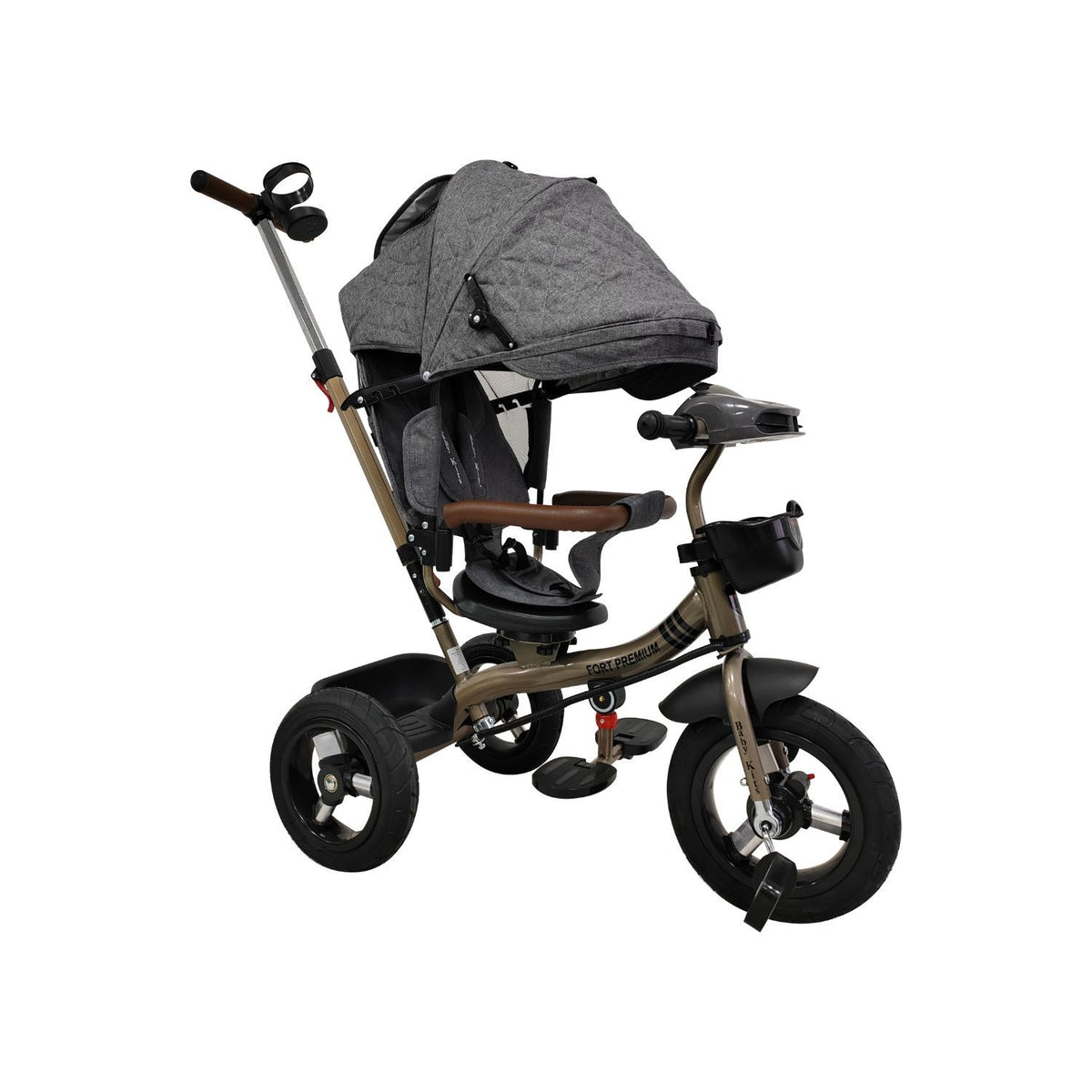 Triciclo Fort Premium Gold 5 en 1, Gris vista 2 - Baby Kit´s
