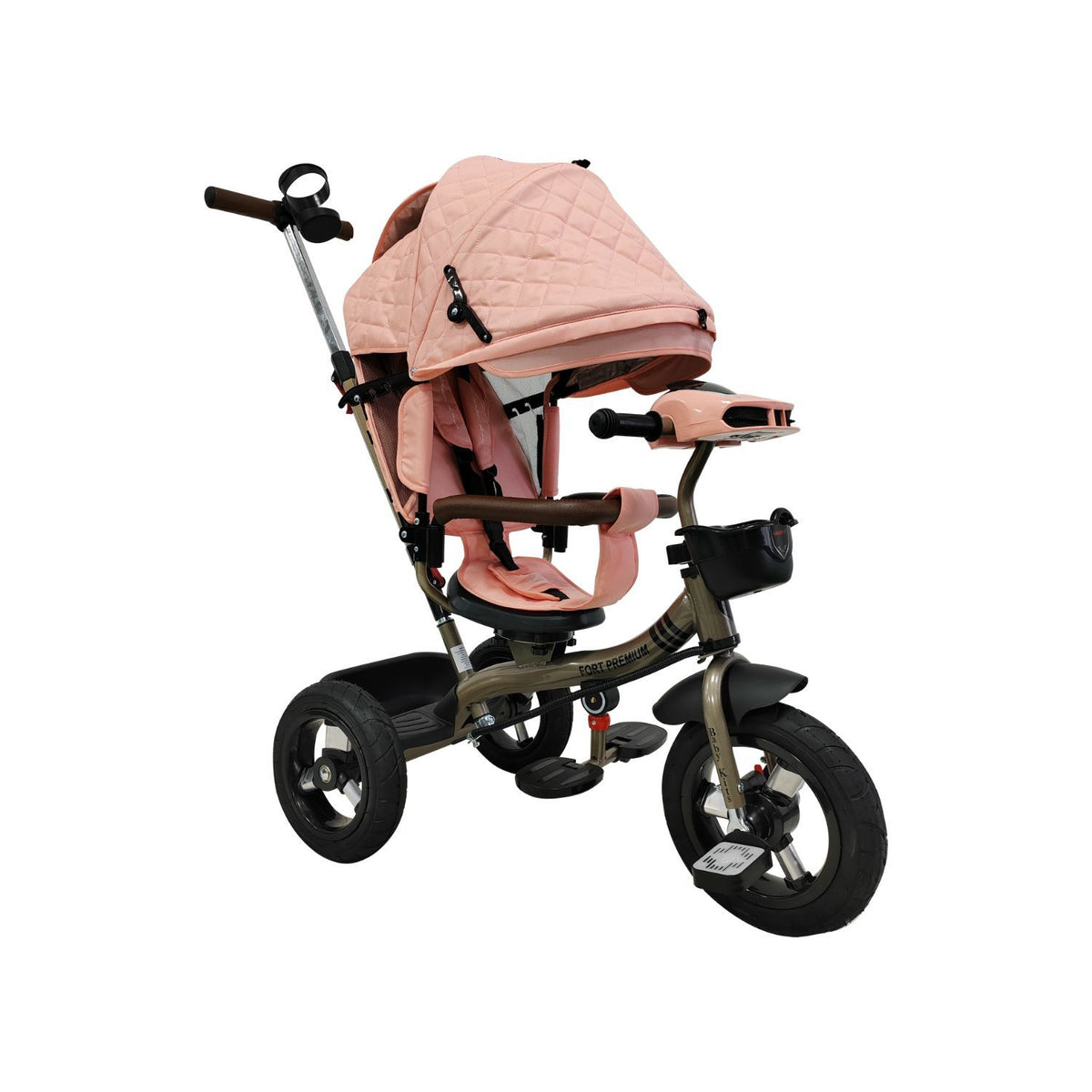 Triciclo Fort Premium Gold 5 en 1, Rosado vista 2 - Baby Kit´s